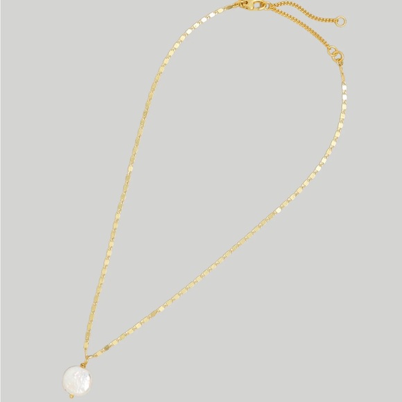 (18)MADEWELL New Casted Pearl Coin Necklace - Picture 3 of 5